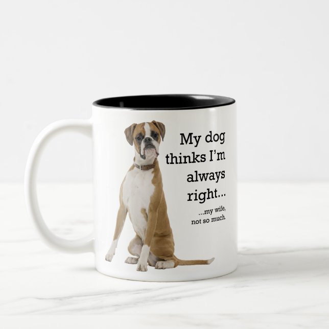 Boxer vs Wife Mug (Left)
