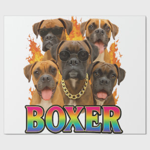 Boxer wrapping paper