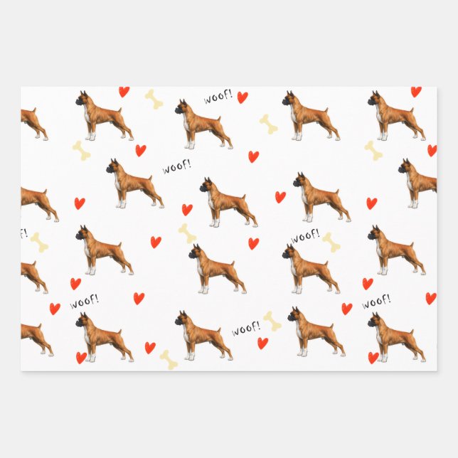 Boxer Wrapping Paper Sheet (Front 3)