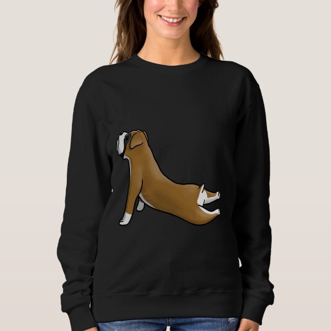 Boxer Yoga Pose Sweatshirt (Front)