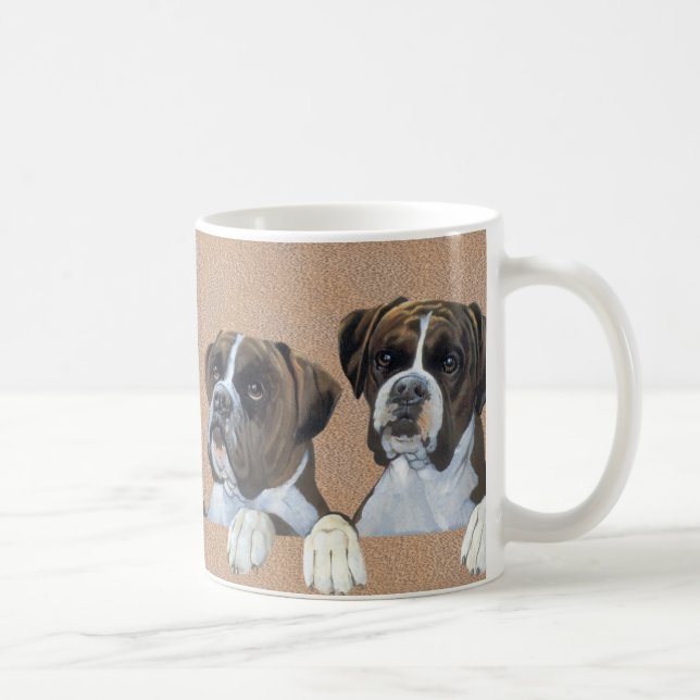 Boxers Dog Coffee Mug Cup (Right)