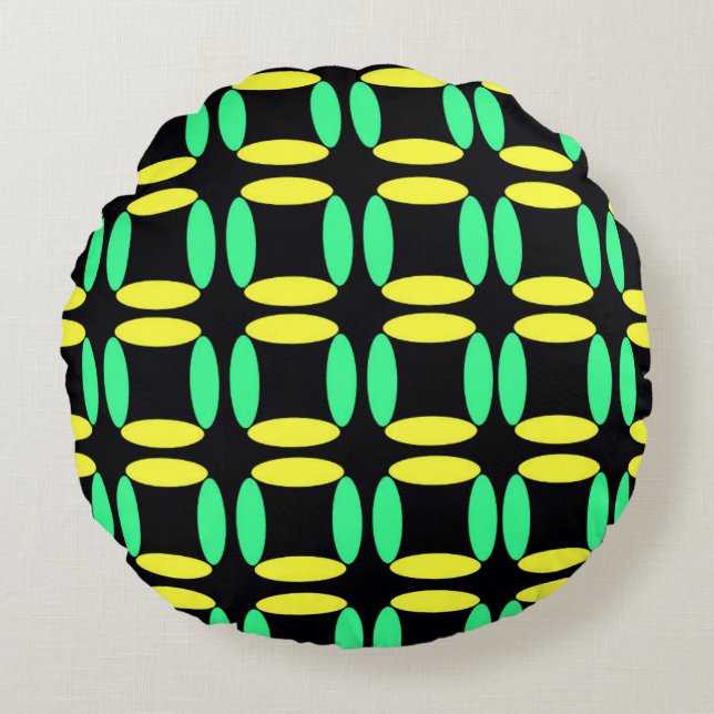 Boxes Round Cushion (Front)