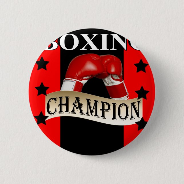 BOXING 6 CM ROUND BADGE (Front)