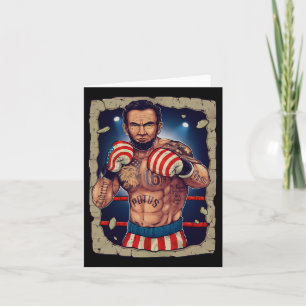 Boxing Abe Lincoln 4th Of July Shirt Abe Lincoln J Card