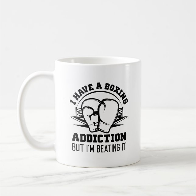 Boxing Addiction Coffee Mug (Left)