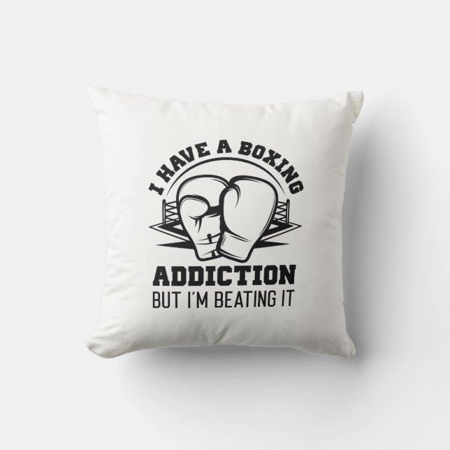 Boxing Addiction Cushion (Front)