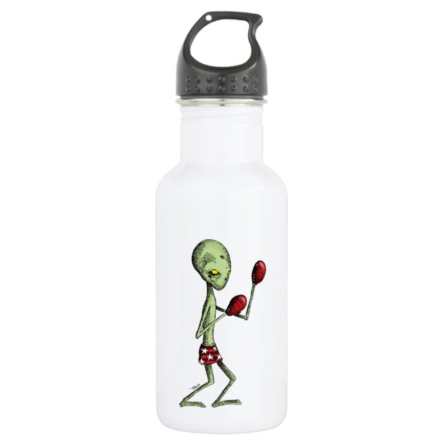 Boxing Alien 532 Ml Water Bottle (Front)