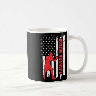Boxing America Flag Boxing Martial Arts Boxing Gra Coffee Mug