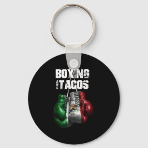 Boxing And Tacos Funny Mexico  Key Ring