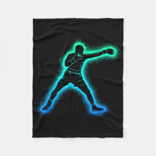 Boxing Athletes Men Kids Boxer Boys  Fleece Blanket