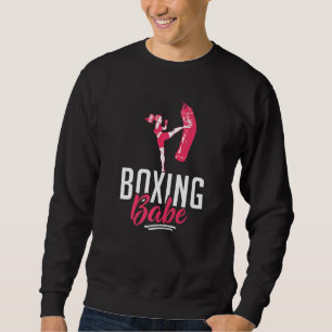 Boxing Babe Sport Fighting Boxer Sweatshirt