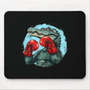 Boxing Bear With Boxing Gloves Kickboxing Funny Bo Mouse Pad