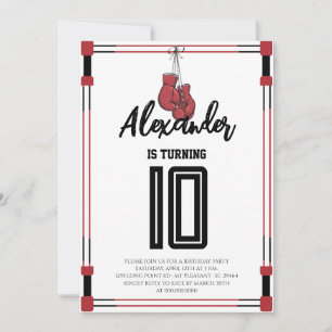 Boxing Birthday Party Invitation