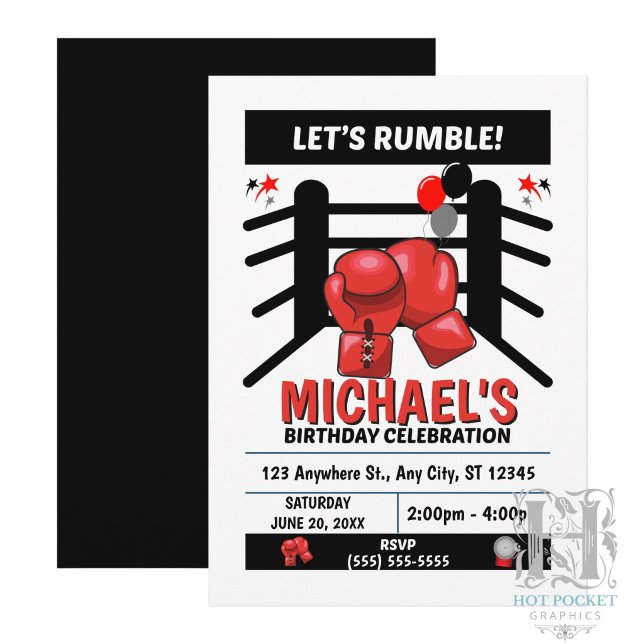 Boxing Birthday Party Invitation (Creator Uploaded)