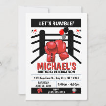 Boxing Birthday Party Invitation