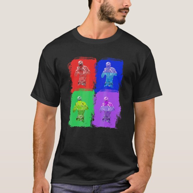 Boxing Box Boxer Pop Art T-Shirt (Front)