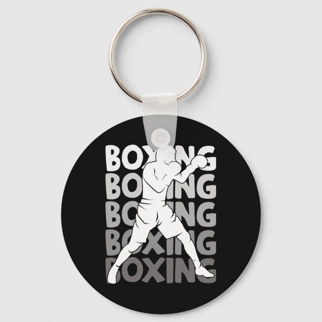 Boxing Boxer Boys Men Kids 2  Key Ring (Front)