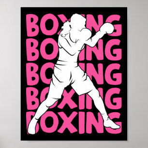 Boxing Boxer Women Girls Kids 1 Poster