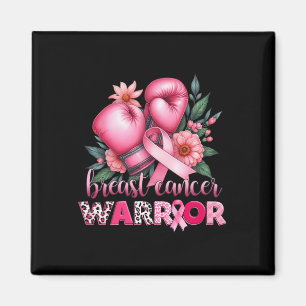 Boxing Breast Cancer Warrior Pink Breast Cancer Aw Magnet