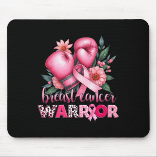 Boxing Breast Cancer Warrior Pink Breast Cancer Aw Mouse Pad