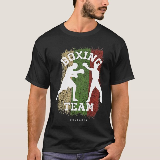 Boxing Bulgaria Combat Sports Fighter Boxing T-Shirt (Front)