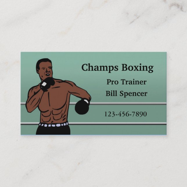 Boxing Business Card (Front)