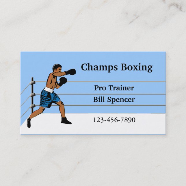Boxing Business Card (Front)