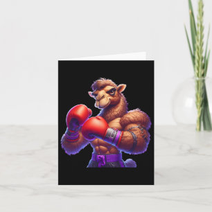 Boxing Camel Boxer Kickboxer Mma Fighter Combat Sp Card