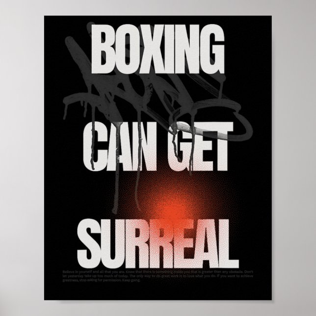 Boxing Can Get Surreal  Poster (Front)