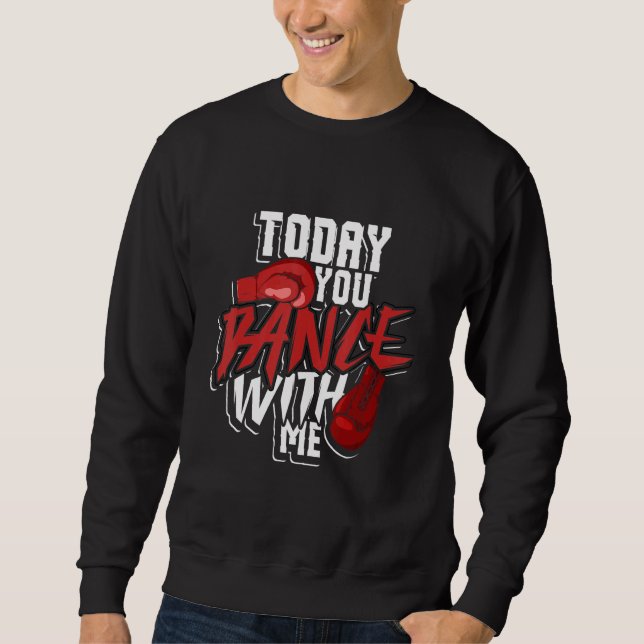 Boxing Canvas Sparring Match Coach 1 Sweatshirt (Front)