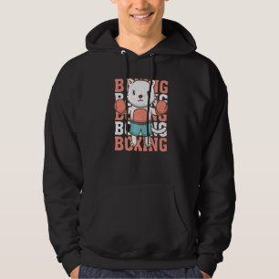 Boxing Cat Animal Boxing Cool Boxing Gloves Cat Hoodie