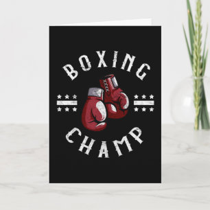 Boxing Champ Box Sports Martial Arts Fighter Card