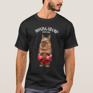 Boxing Champion Dwarf Rabbit Fighter T-Shirt