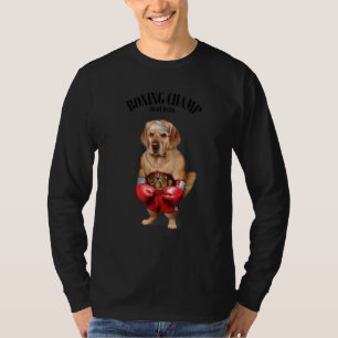 Boxing Champion Golden Retriever Dog Fighter 1 T-Shirt