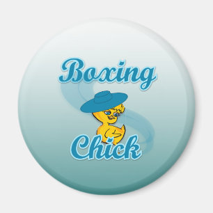 Boxing Chick #3 Magnet