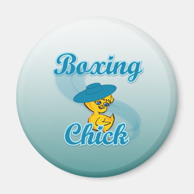 Boxing Chick #3 Magnet (Front)