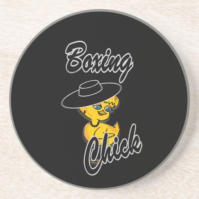 Boxing Chick #4 Coaster (Front)
