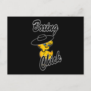 Boxing Chick #4 Postcard