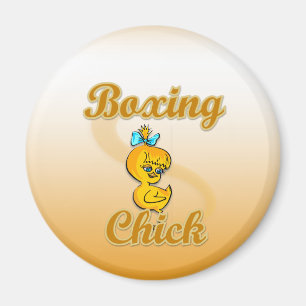 Boxing Chick Magnet