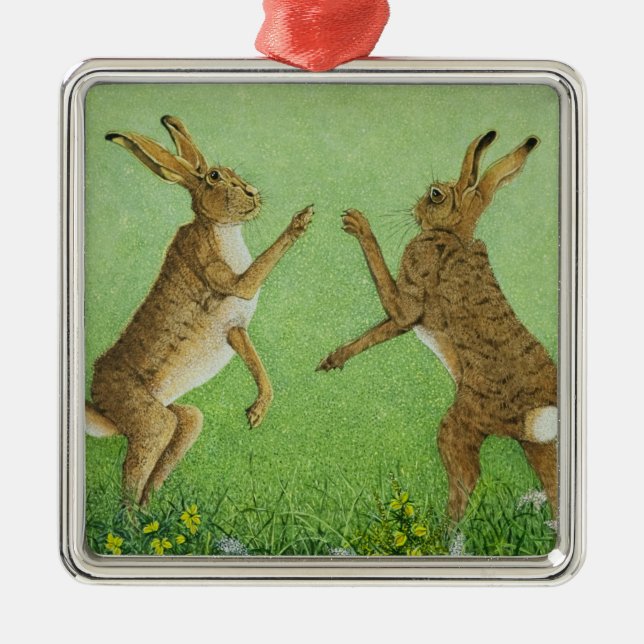 Boxing clever metal tree decoration (Front)