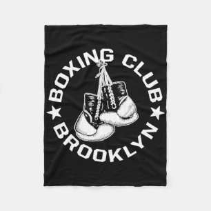 Boxing Club Brooklyn Gloves Graphic For A Boxing L Fleece Blanket