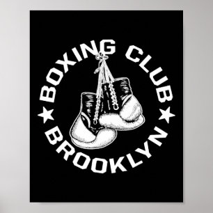 Boxing Club Brooklyn Gloves Graphic For A Boxing L Poster