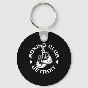 Boxing Club Detroit Gloves Graphic For A Boxing Lo Key Ring
