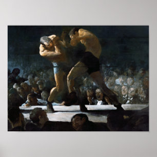 Boxing club painting by George Bellows Poster