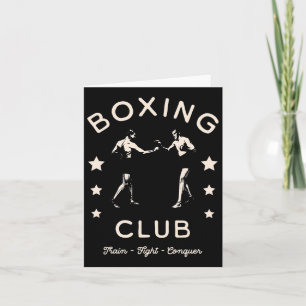 Boxing Club Train Fight Conquer Fighter And Stars  Card