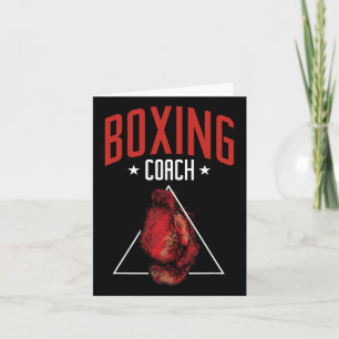 Boxing Coach Boxing Gloves Trainer Boxer  Card