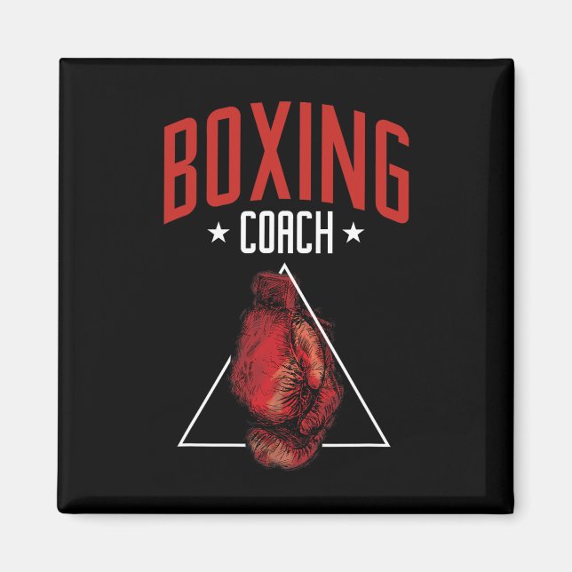 Boxing Coach Boxing Gloves Trainer Boxer  Magnet (Front)