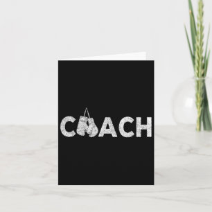Boxing Coach Boxing Trainer Retro Card