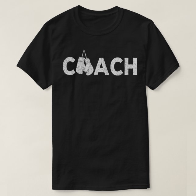 Boxing Coach Boxing Trainer Retro  T-Shirt (Design Front)