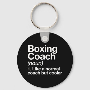 Boxing Coach Funny Sports Definition Trainer Marti Key Ring
